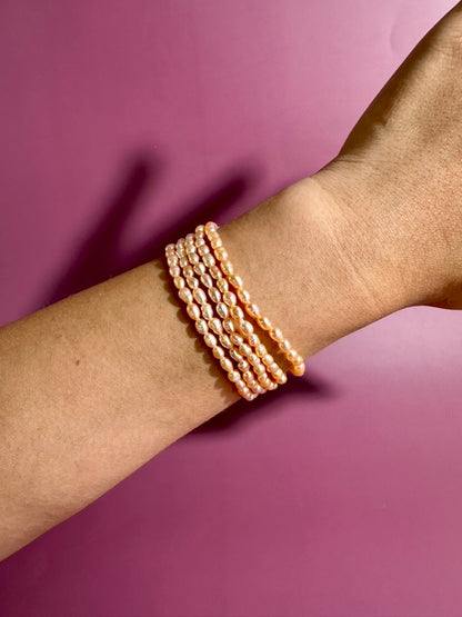 4mm Freshwater Pearl Bracelet | Dainty Pearl Jewelry