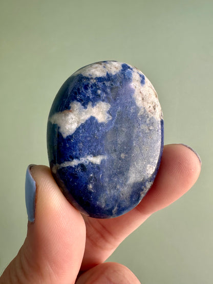 Sodalite Palm Stone