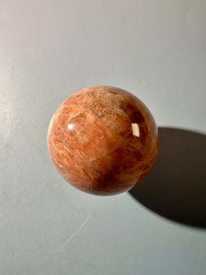 Peach Moonstone Sphere Option B | Premium One-of-a-Kind Crystal