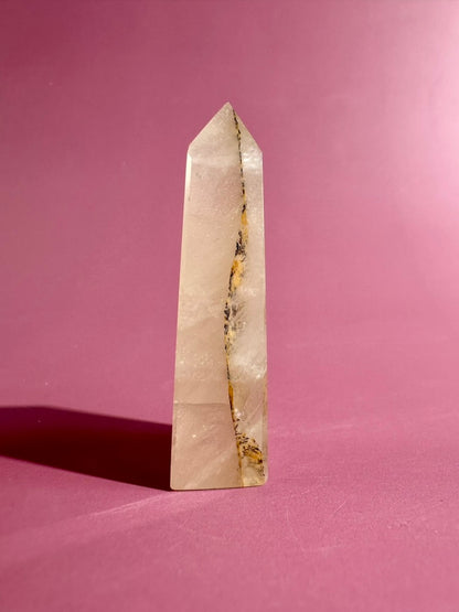 Dendritic Quartz Tower – Option J | Transformation & Manifestation Energy