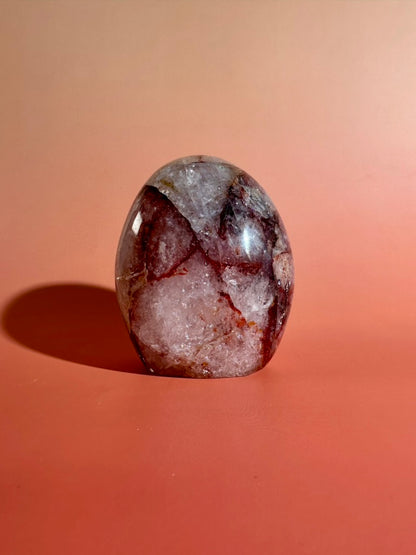 Fire Quartz Standing Freeform Option D | Premium Hematoid Quartz Crystal