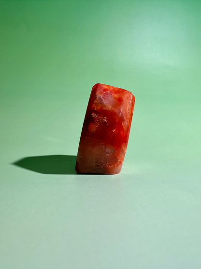 Carnelian Agate Geometric Freeform – Option B | Creativity, Passion & Positive Energy