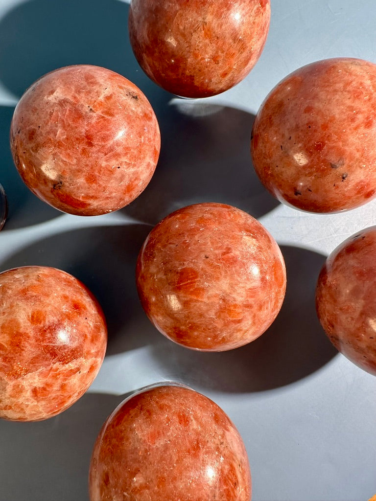 Sunstone Sphere | Intuitively Chosen Joy, Confidence, Abundance & Positive Energy