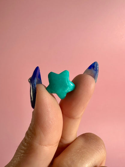 Mini Amazonite Star | Celestial Crystal Carving