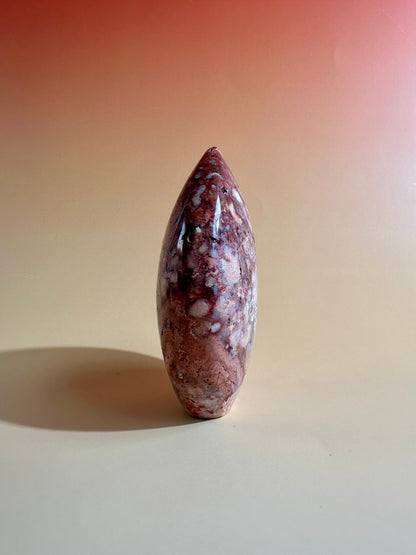 Indonesian Pink Crazy Lace Agate Flame – Option C | Collector Crystal, Optimism & Transformation
