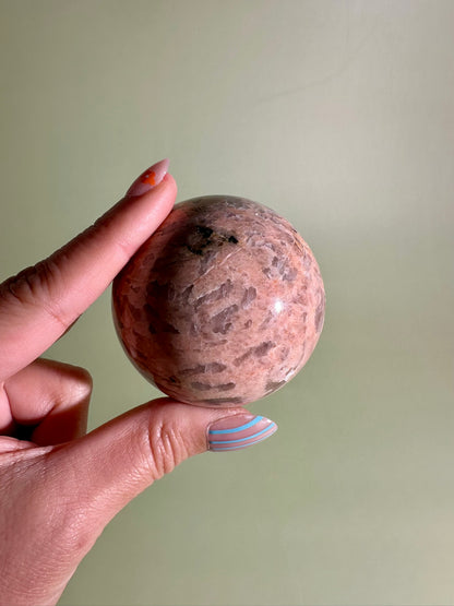 Graphic Feldspar Sphere – Option C | Harmony, Stability & Collector Crystal