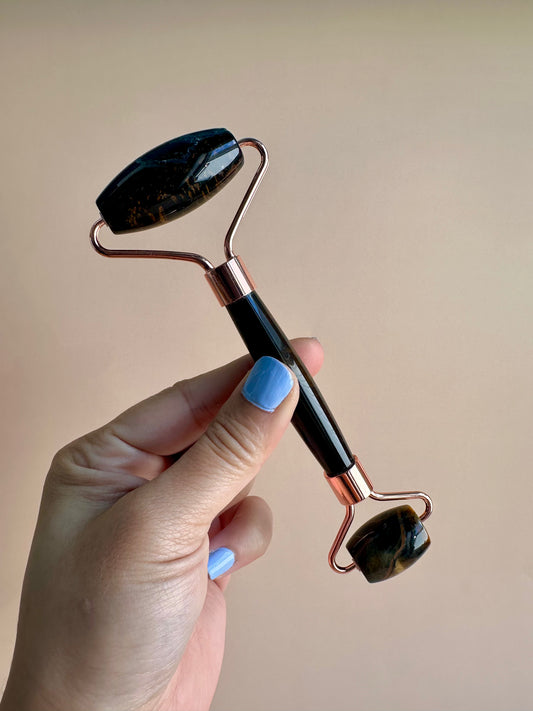 Blue Tiger’s Eye Gua Sha Facial Roller