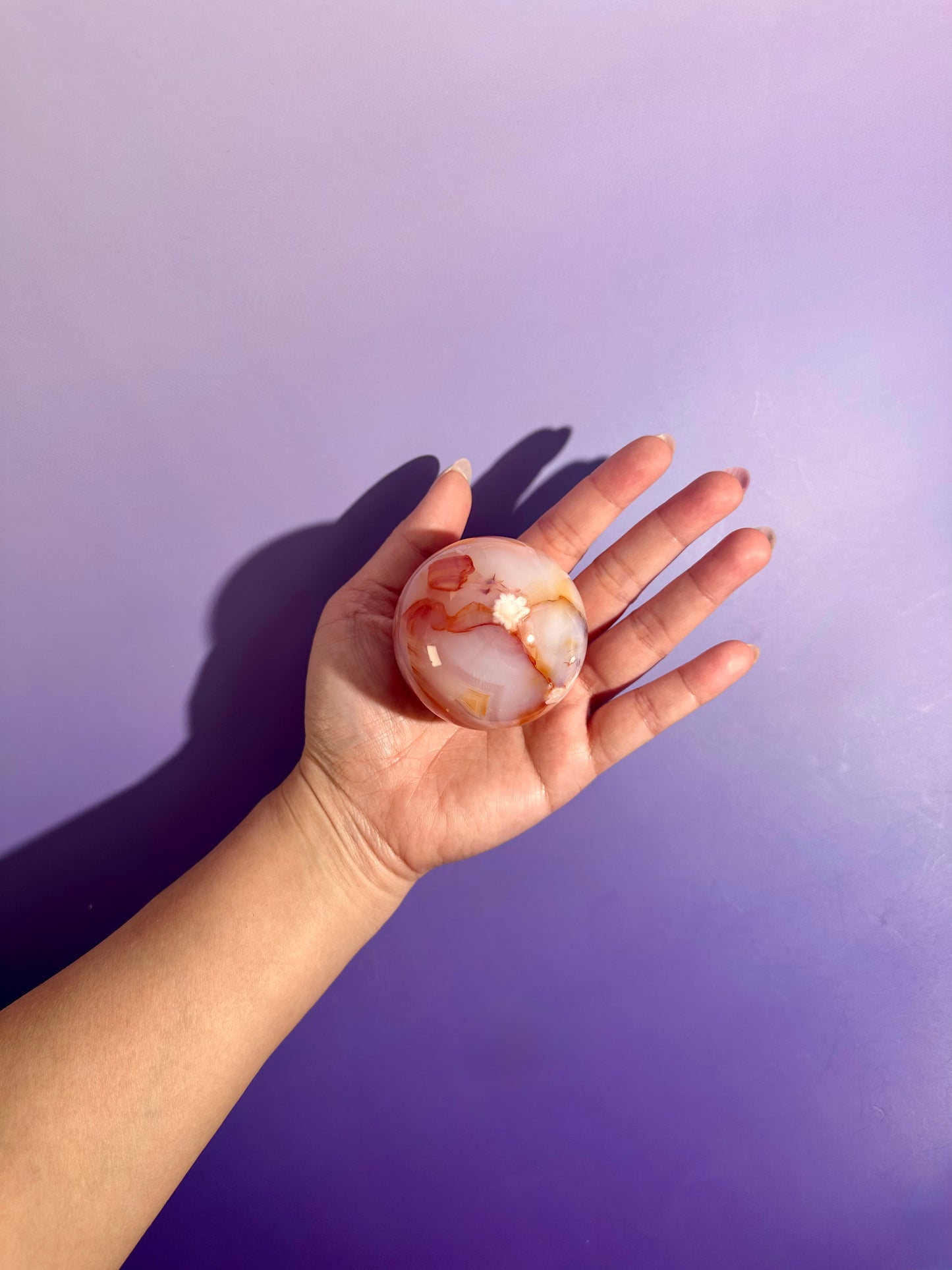 Carnelian Sphere – Option J | Manifestation, Courage & Abundance Crystal