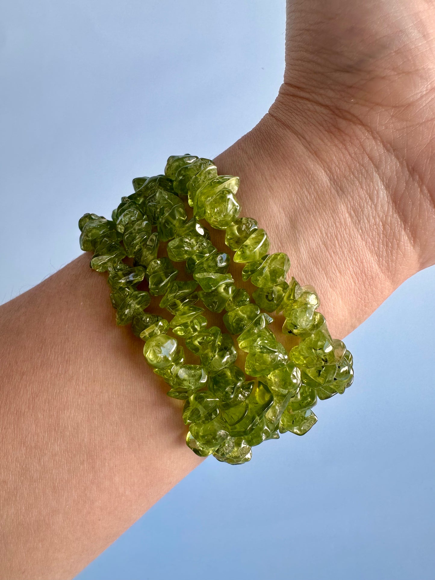 Peridot Chip Bracelet