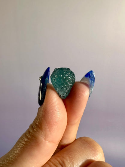 Mini Rainbow Fluorite Strawberry | Crystal Carving