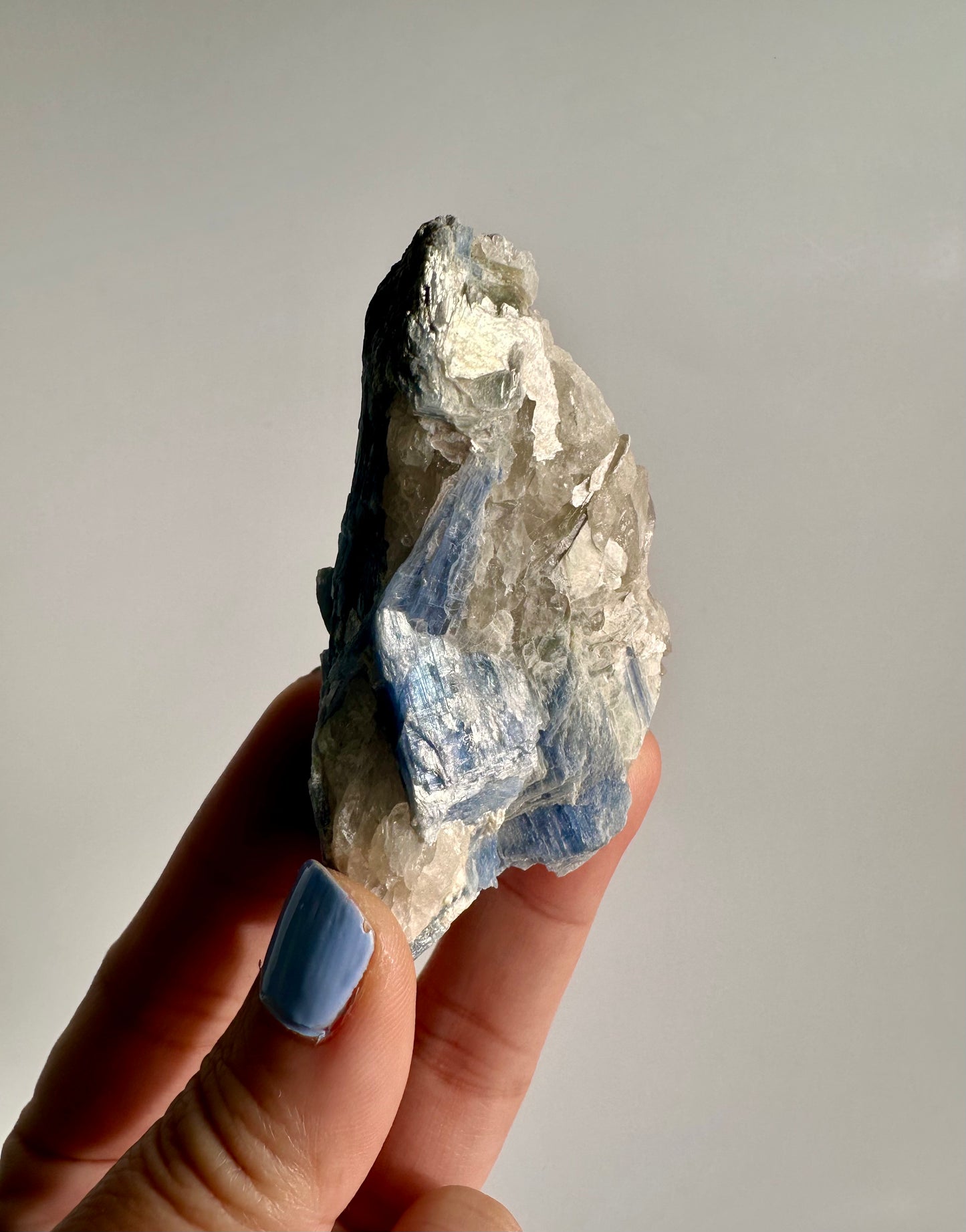 Kyanite in Quartz Cluster - A