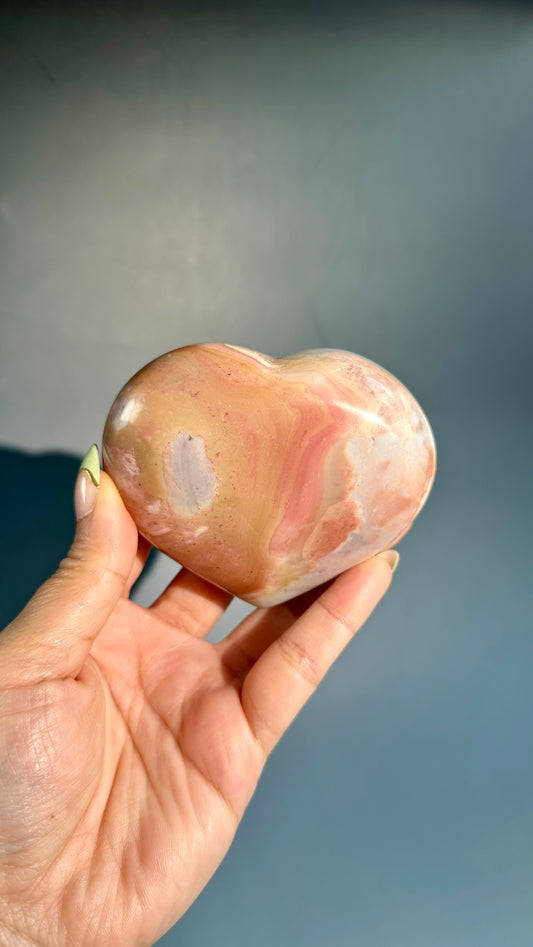 Polychrome Jasper Heart – Option A