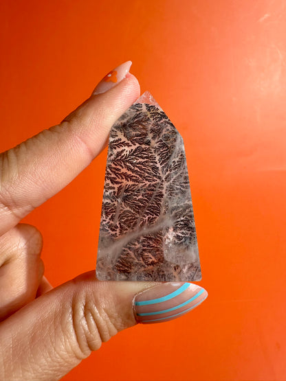 Dendritic Quartz Tower – Option D | Transformation & Grounding Energy