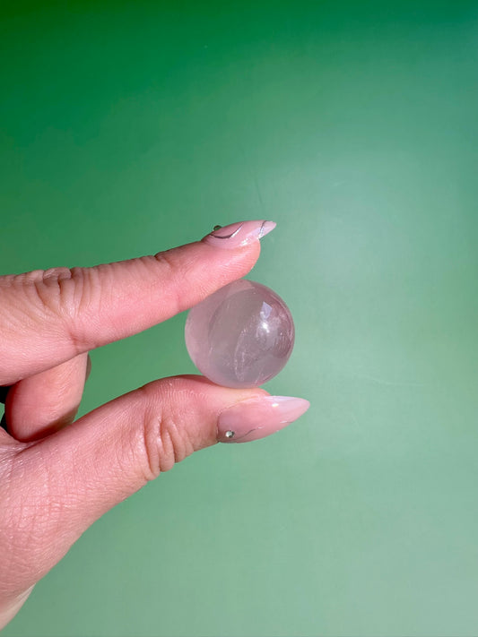 Small Mozambique Rose Quartz Sphere