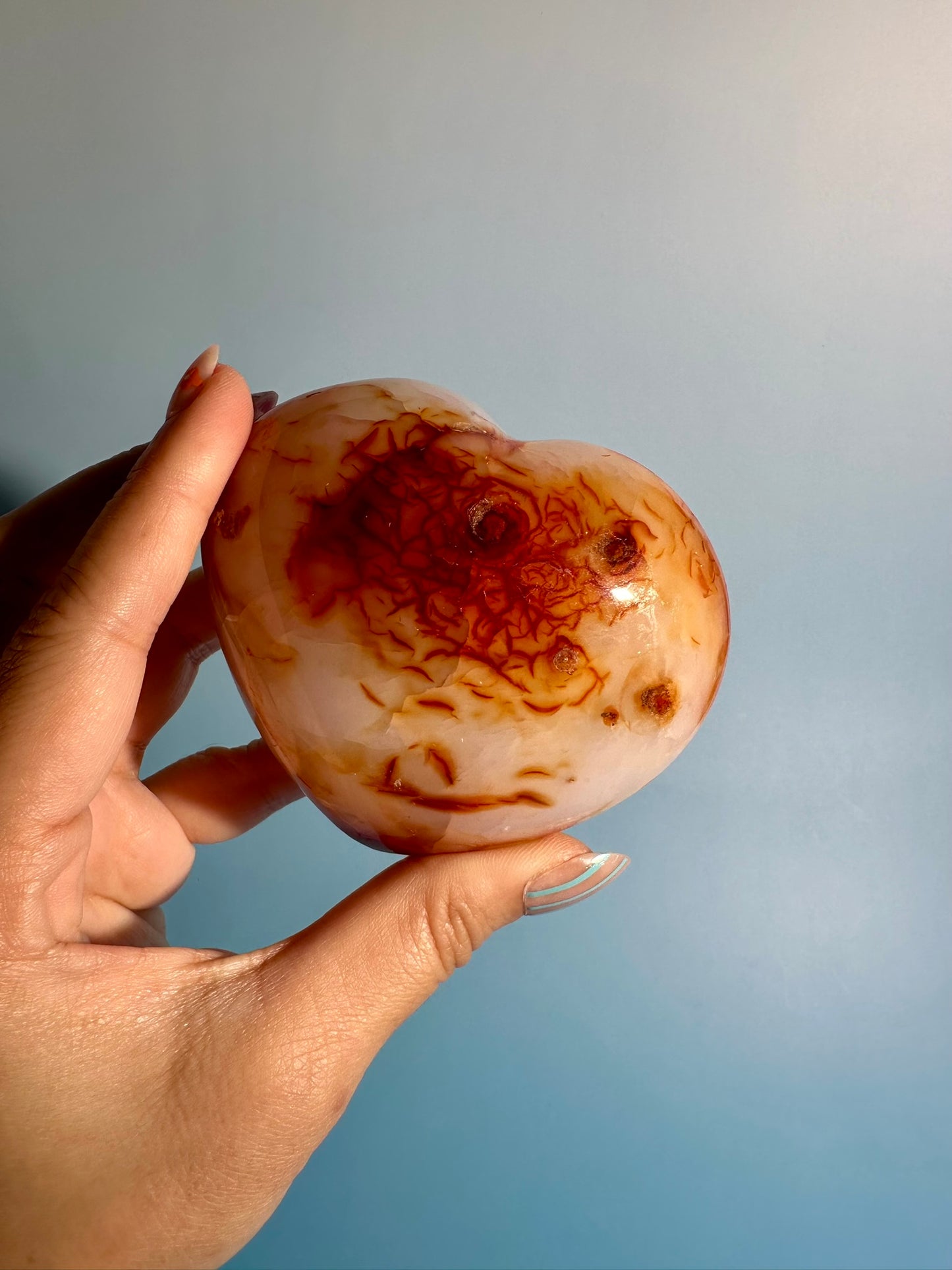 Carnelian Heart – Option D | Empowerment, Vitality & Self-Confidence Crystal