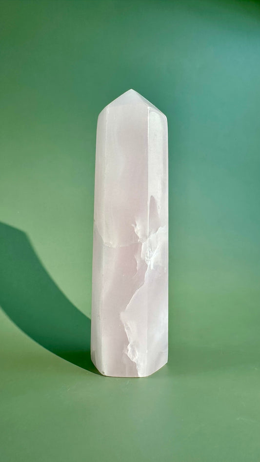Pink Calcite UV Reactive Tower – Option C