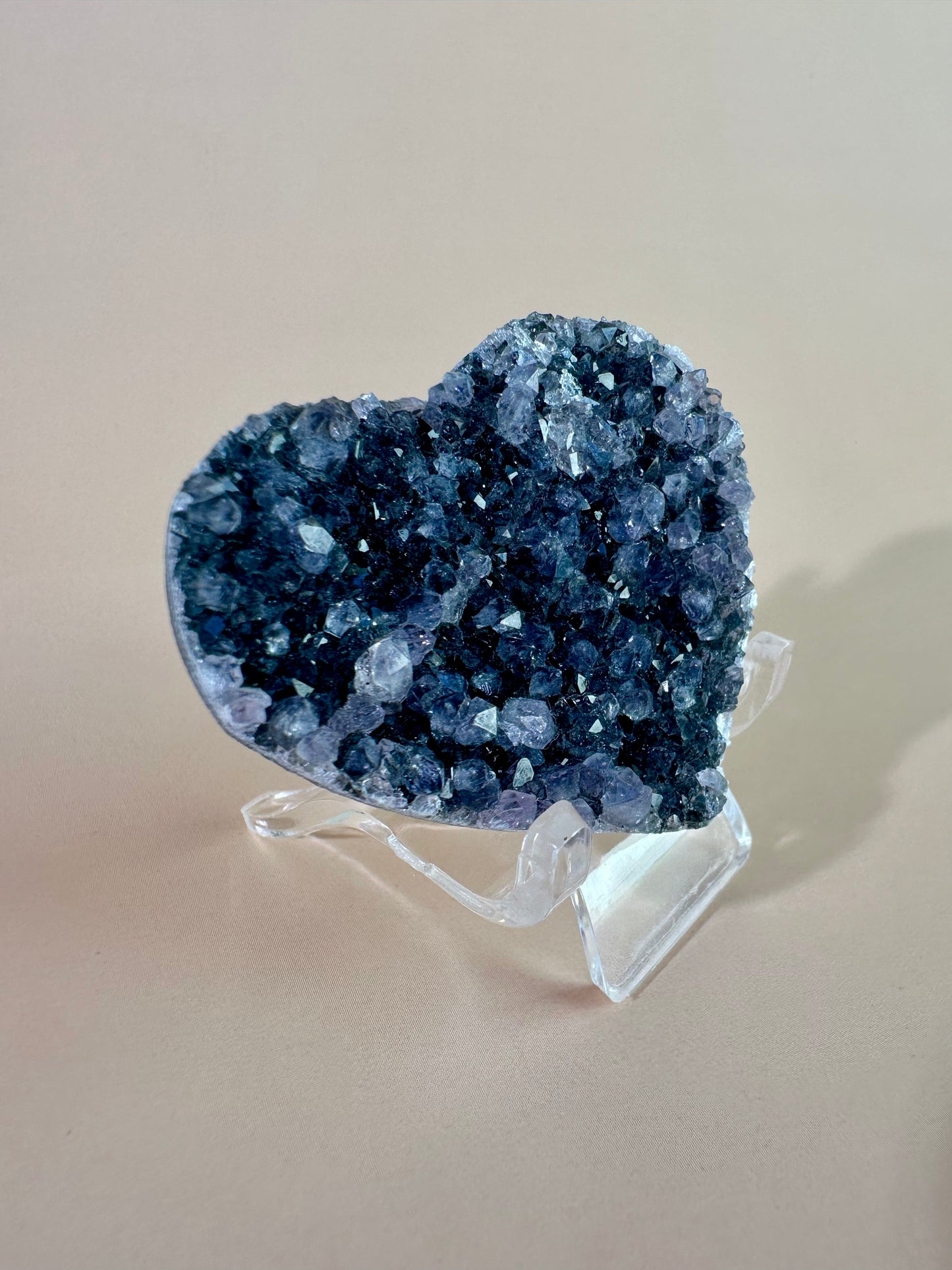 Small Druzy Amethyst Heart - G