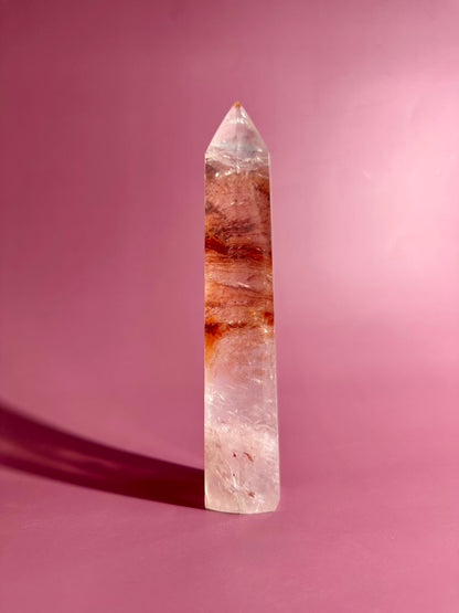 Perfectly Imperfect Fire Quartz Tower – Option D Misfit | Empowerment Crystal