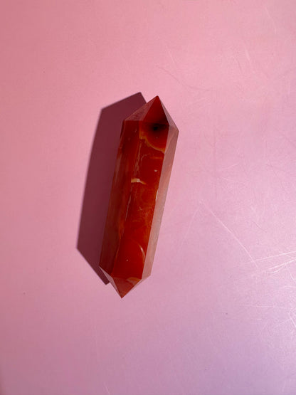 Carnelian Double Terminated Point – Option C | Passion, Strength & Abundance Energy