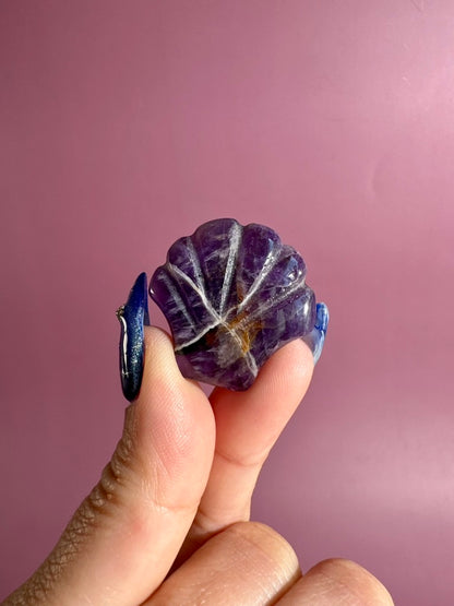 Small Amethyst Shell | Purple Crystal Carving