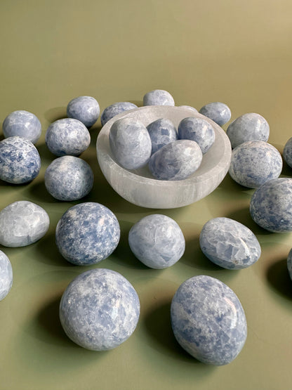 Blue Calcite Tumble