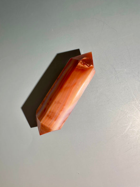 Carnelian Double Terminated Point – Option A | Courage, Vitality & Motivation Energy