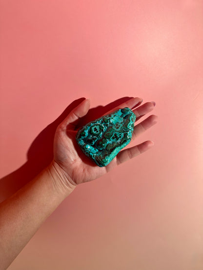 Malachite Chrysocolla Malacolla Polished Specimen Option H | One-of-a-Kind Congo Crystal