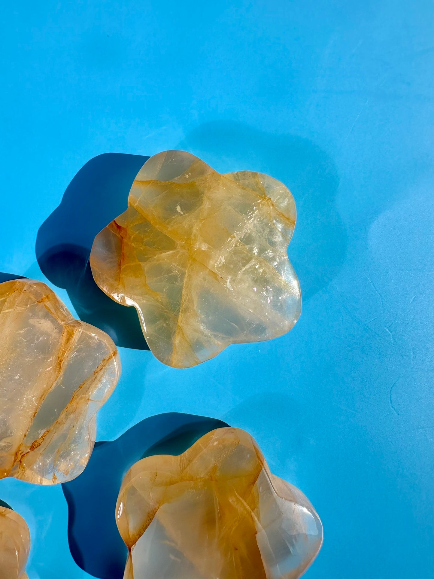 Golden Healer Puffy Flower Carving | Intuitively Chosen Healing, Abundance & Positive Energy
