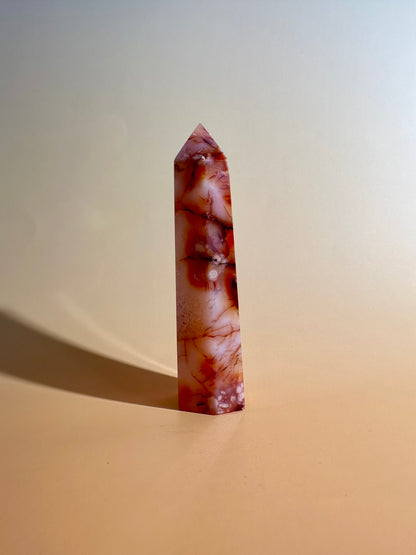 Carnelian Tower Option D | Motivation, Confidence & Positive Energy Crystal