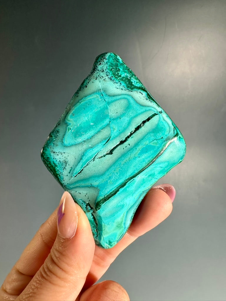 Malachite Chrysocolla Malacolla Polished Specimen Option E | One-of-a-Kind Congo Mineral