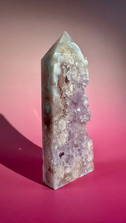 Pink Amethyst Obelisk – Option F