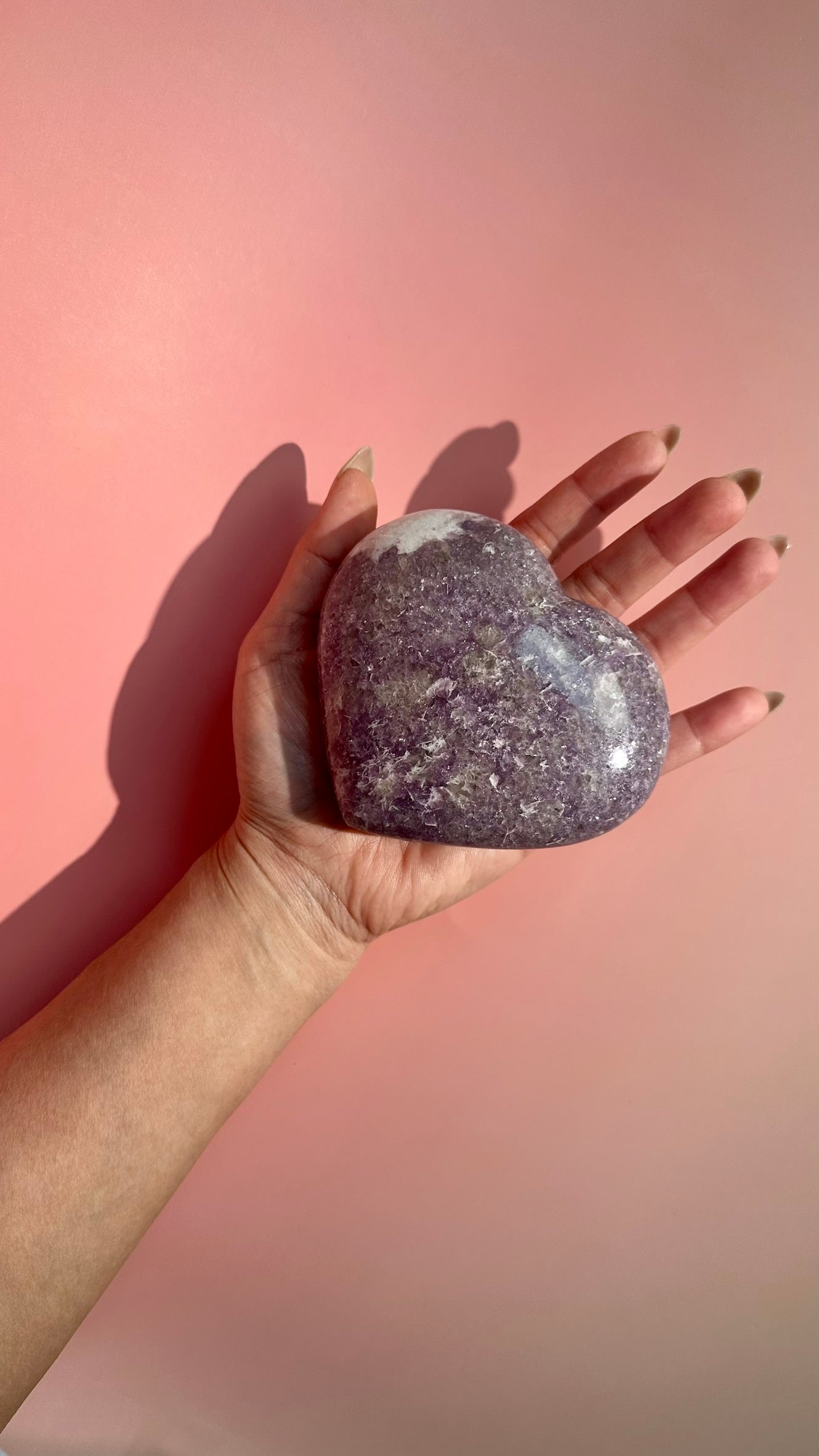 Lepidolite Heart – Option B