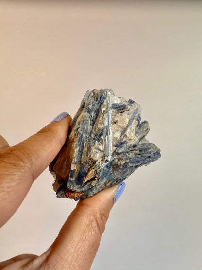 Kyanite in Quartz Cluster - E