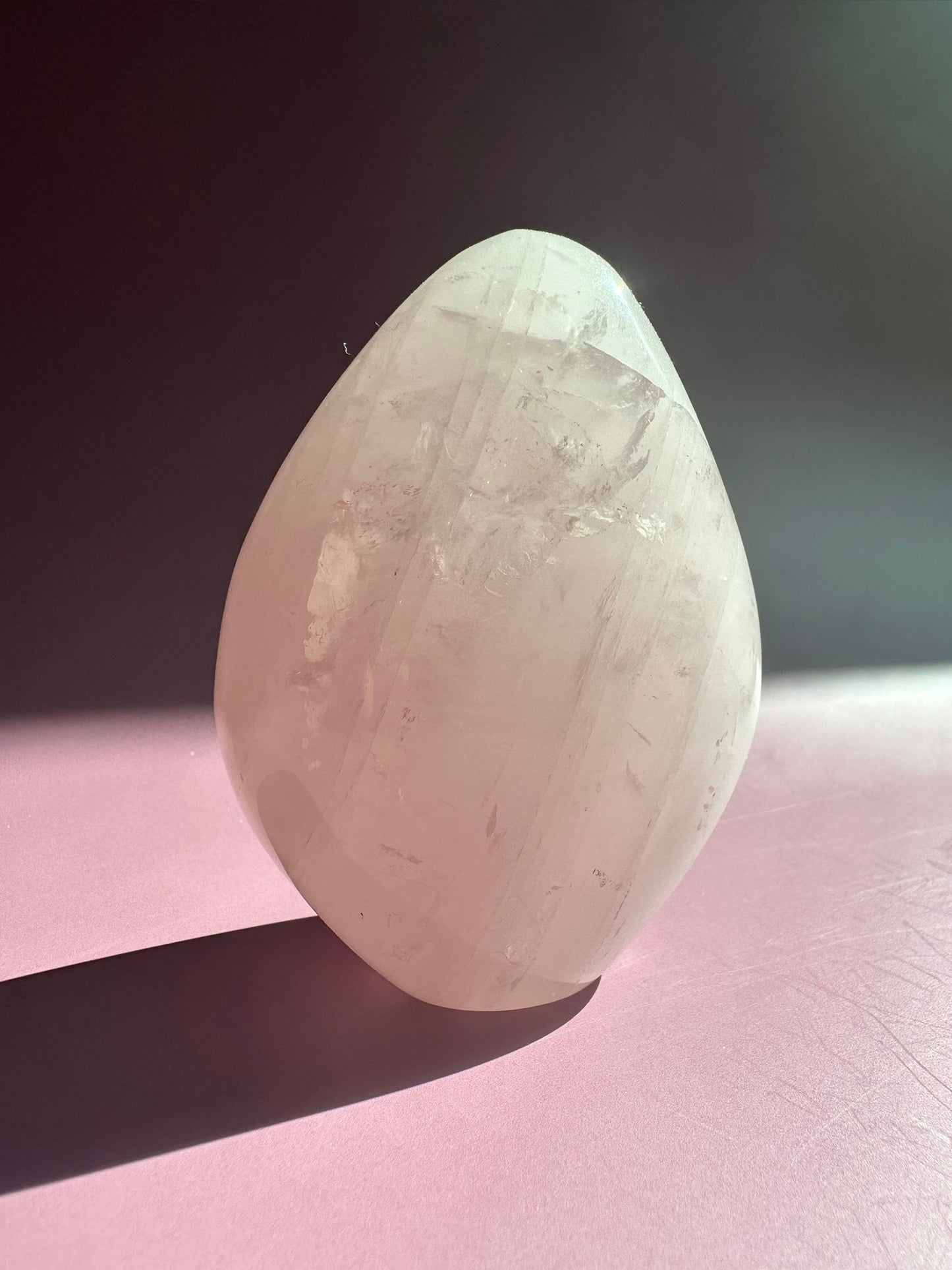 Medium Rose Quartz Standing Freeform - B