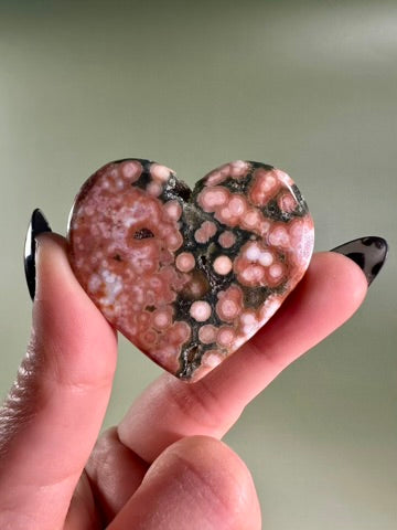 Ocean Jasper Heart Carving – A