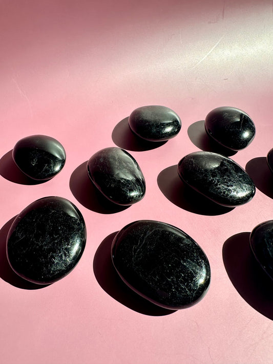 Black Tourmaline Palm Stone