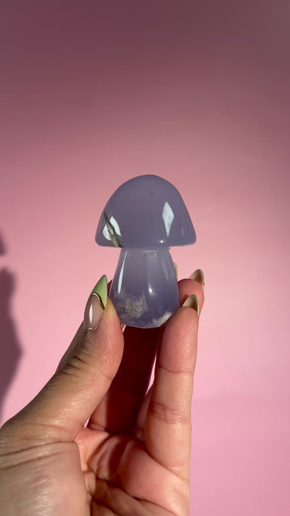 Blue Chalcedony Mushroom – Option C