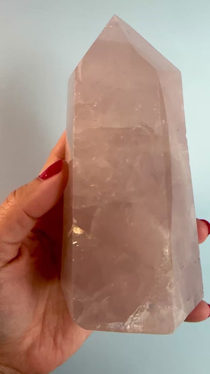 Perfectly Imperfect Rose Quartz Tower Misfit - B