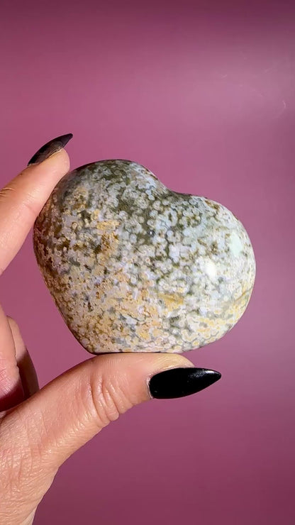 Sea Jasper Heart - A