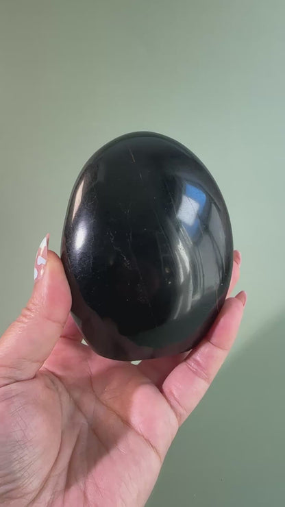 Black Tourmaline Standing Freeform – B