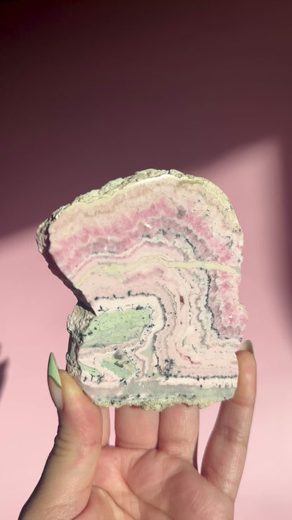 Peruvian Rhodochrosite Slab – Option C