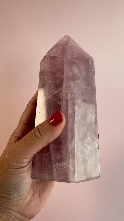 Perfectly Imperfect Rose Quartz Tower Misfit - A