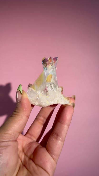 Angel Aura Quartz Cluster – Option A
