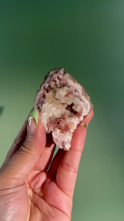 Pink Amethyst Geode Cluster – Option I
