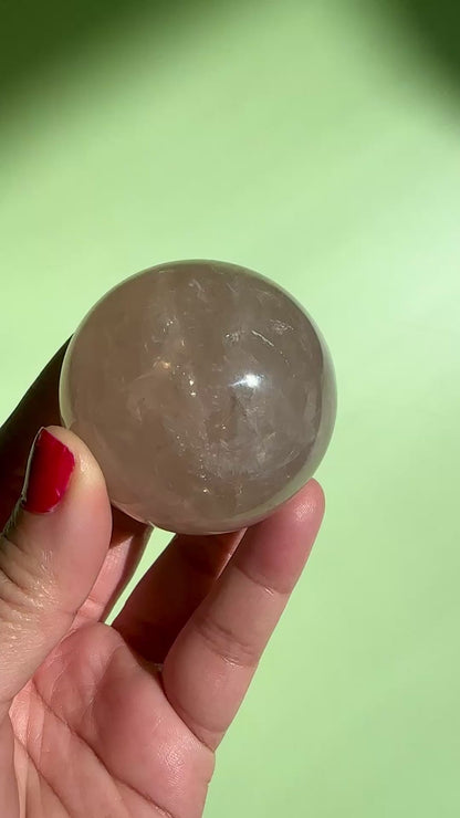 Star Rose Quartz Sphere - A