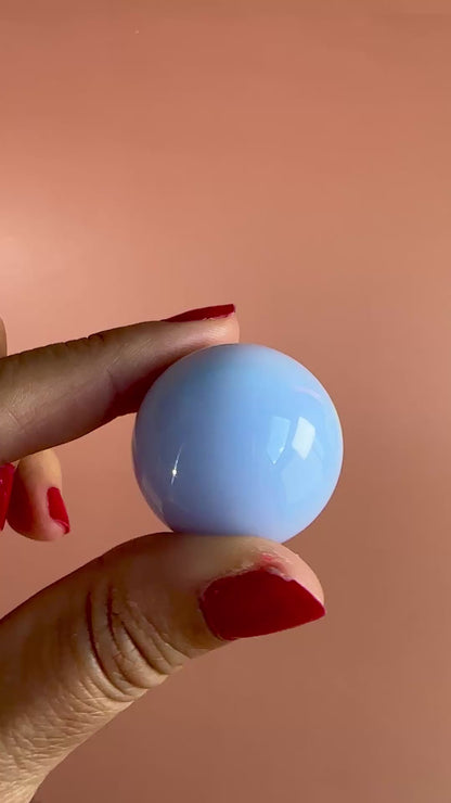 Extra Small Blue Chalcedony Sphere