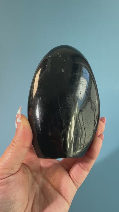 Black Tourmaline Standing Freeform – A