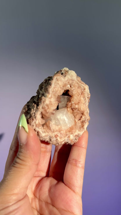 Pink Amethyst Geode Cluster – Option C