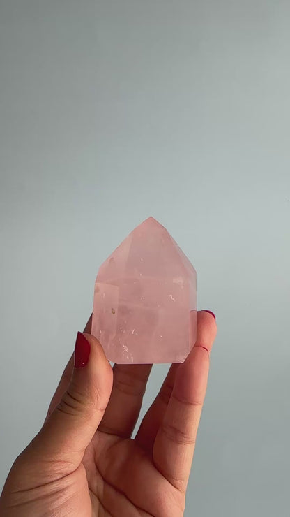 Small Rose Quartz Tower
