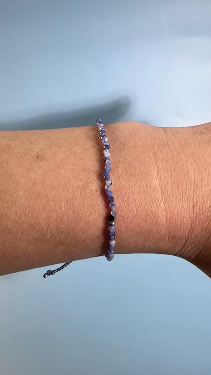2mm Sodalite Adjustable Beaded Bracelet